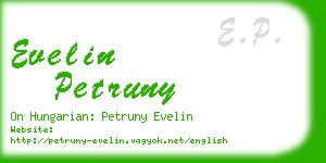 evelin petruny business card